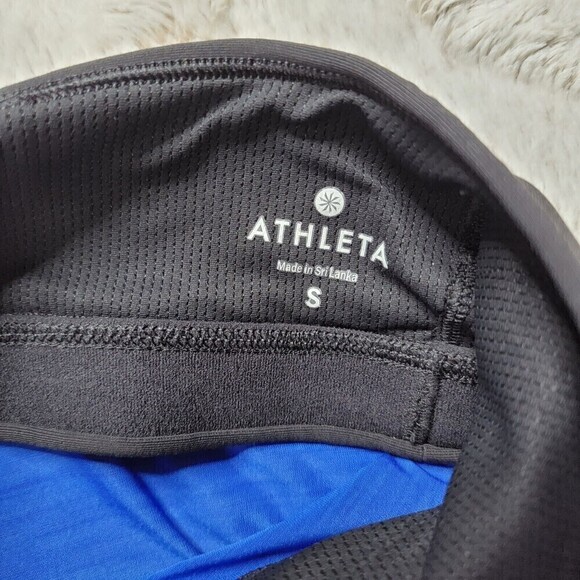 Athleta Box Jump Tank Top Blue With Black Built In Bra Size S - Picture 8 of 14